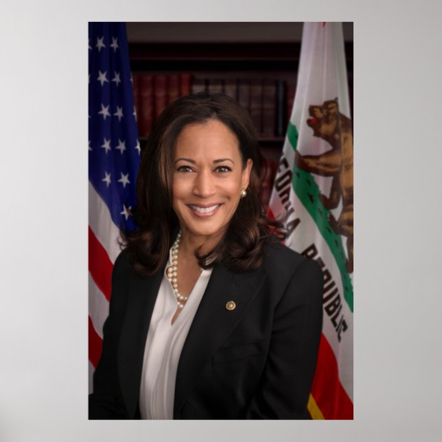Póster Candidato a vicepresidente demócrata Kamala Harris (Frente)