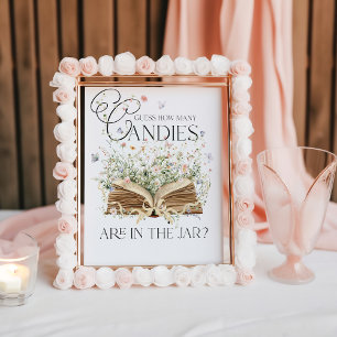 Póster Candies Juego Nuevo Capítulo Libro Tema Flor silve