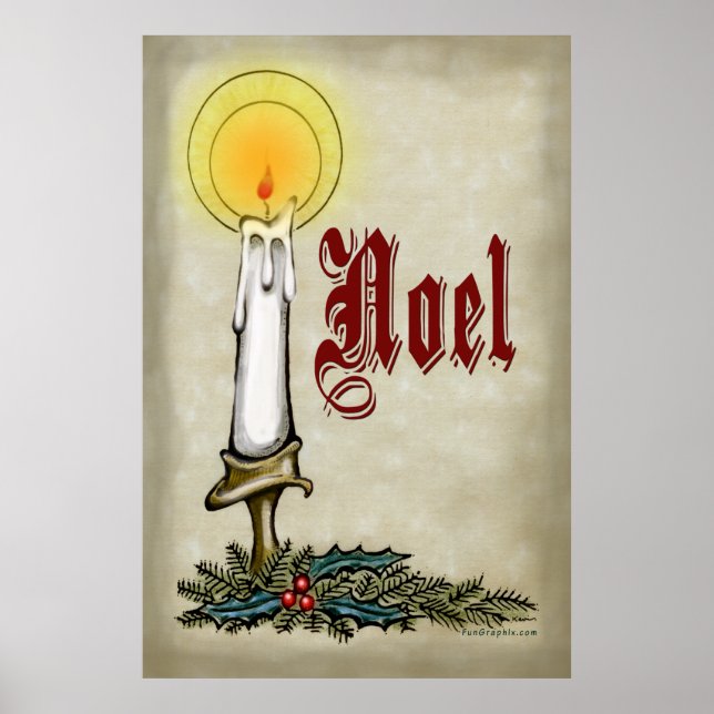 Póster Candle Noel Poster (Frente)