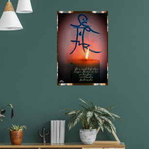 Póster Candle & Sigil con una cita de la Poster de Linand
