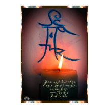 Candle & Sigil con una cita de la Poster de Linand