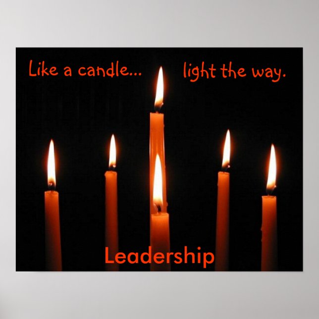 Póster Candles by tdgallery - leadership poster (Frente)