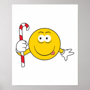 Póster Candy Cane Face