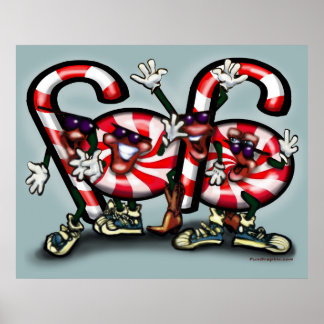 Póster Candy Cane Fiesta Poster