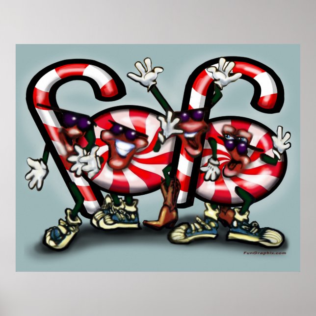 Póster Candy Cane Fiesta Poster (Frente)