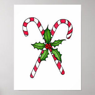 Póster Candy Cane Poster