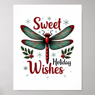 Póster Candy Cane Wings Dragonfly