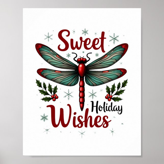 Póster Candy Cane Wings Dragonfly (Frente)