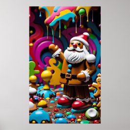 Póster Candy Claus de Santa-Land