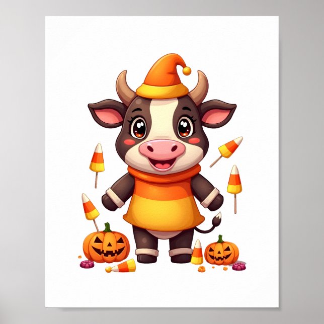 Póster Candy Corn Cow (Frente)