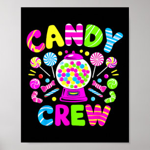 Póster Candy Crew Cstume Candy Land Niños Chicas Dulces