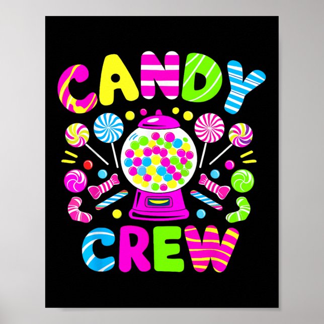 Póster Candy Crew Cstume Candy Land Niños Chicas Dulces (Frente)