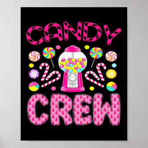 Póster Candy Crew Squad Merry Christmas Boy Chica