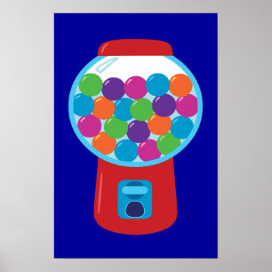 Póster Candy Gumball Machine