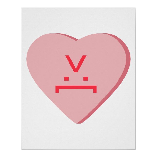 Póster Candy Heart - Devil Face (Anverso)