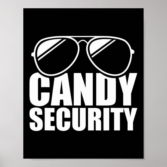 Póster Candy Security Graciosa Fácil disfraz de Halloween (Frente)