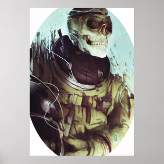 Póster Candy Skull Cosmonaut