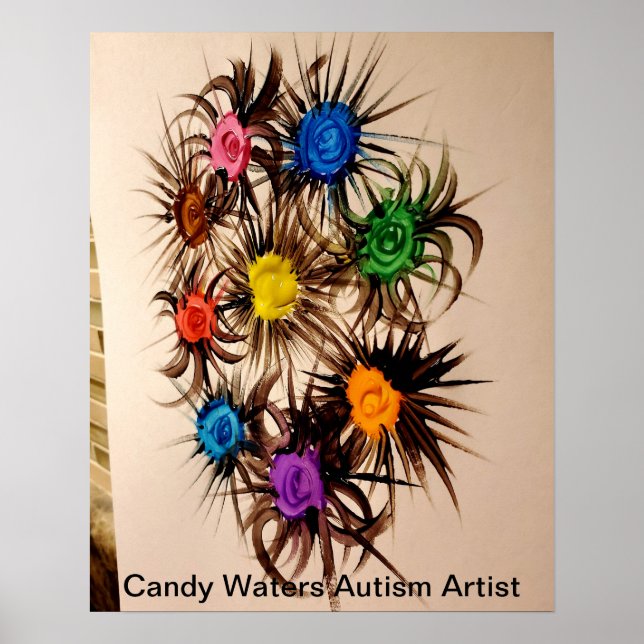 Póster Candy Waters Autism Artist Poster (Frente)
