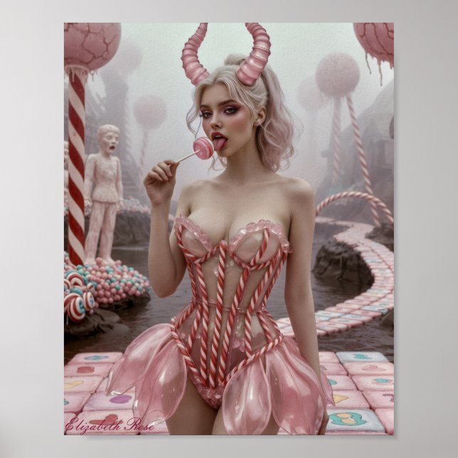 Póster ¿Candyland, quieres jugar? (Frente)