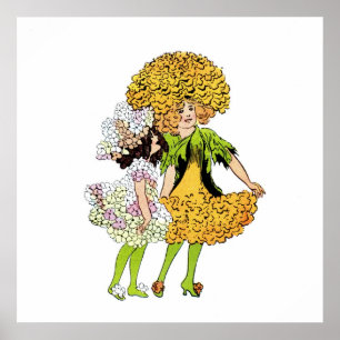 Póster Candytuft y Marigold