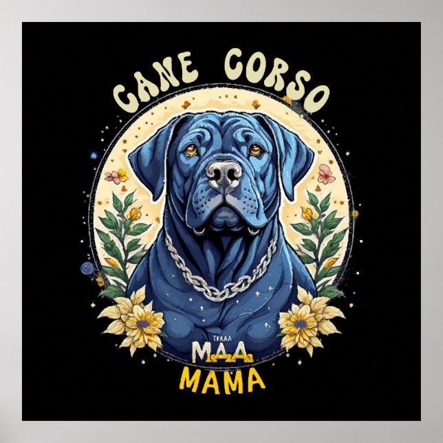 Póster Cane Corso Mamá (Frente)