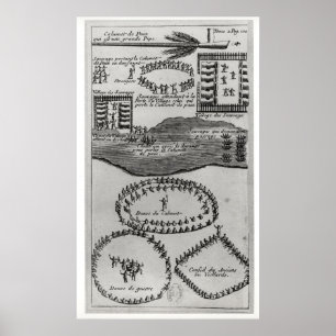 Póster Cañería de paz de los iroqueses