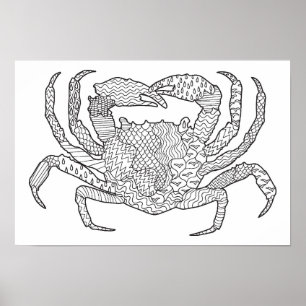 Póster Cangrejo 2 de Zendoodle