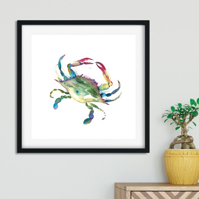 Póster Cangrejo azul acuarela (Subido por el creador)