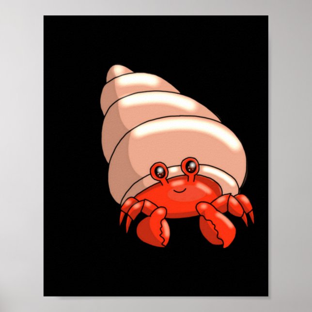 Póster Cangrejo Feliz Pequeño (Frente)