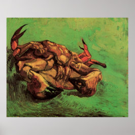 Póster Cangrejo sobre su espalda de Vincent van Gogh