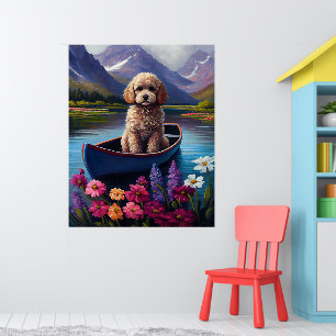 Póster Caniche en una Paleta: Una Aventura Escénica