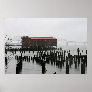 Póster cannería antigua Astoia Oregon