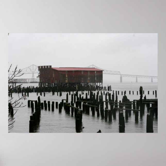 Póster cannería antigua Astoia Oregon (Frente)