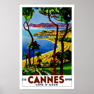 Póster Cannes ~ Costa Azul