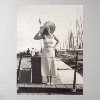 Póster Cannes en los años 30