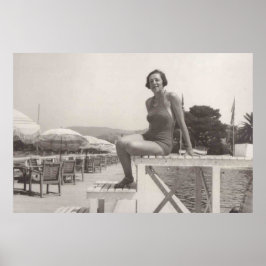 Póster Cannes en los años 30