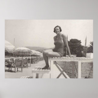 Póster Cannes en los años 30