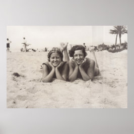 Póster Cannes, Francia en los años 30