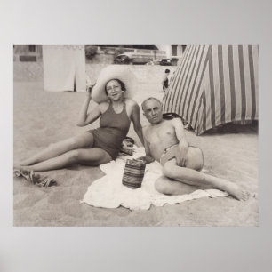 Póster Cannes, Francia en los años 30