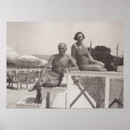 Póster Cannes, Francia en los años 30