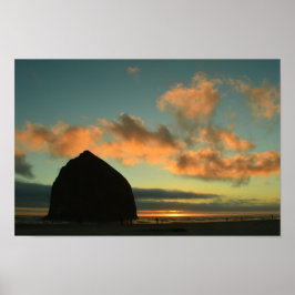Póster Cannon Beach Haystack Rock Photo Print