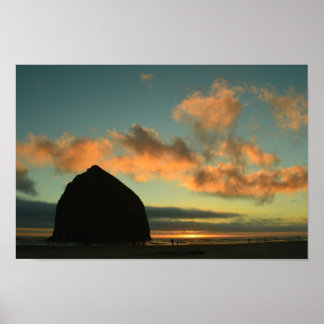 Póster Cannon Beach Haystack Rock Photo Print