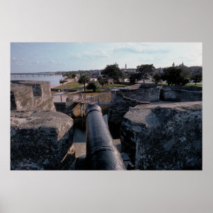 Póster Cannon sobre Castillo de San Marcos