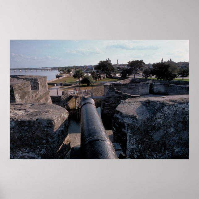 Póster Cannon sobre Castillo de San Marcos (Frente)