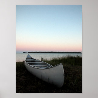 Póster Canoa en la playa en Twilight
