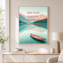 Canoa en Lago de Montaña - Crea tu Propia Motivaci