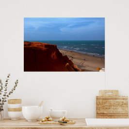 Póster Canoa Quebrada - falésia