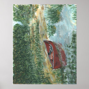 Póster Canoa roja