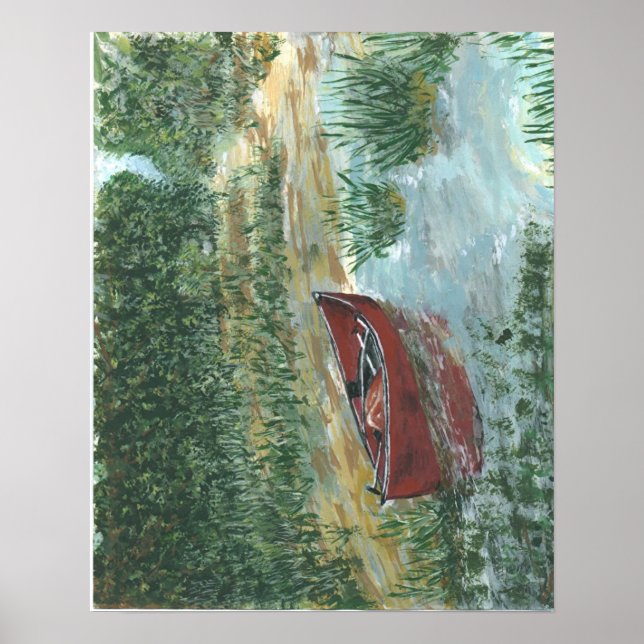 Póster Canoa roja (Frente)