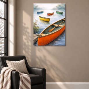 Póster Canoas Coloridas